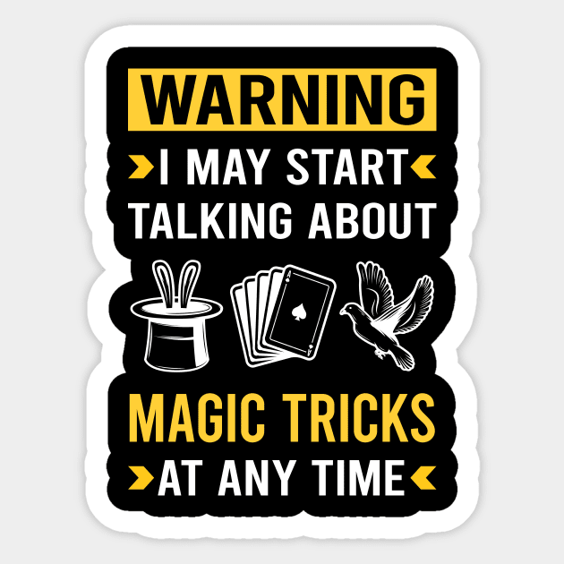 Warning Magic Tricks Magical Trick Magician Sticker by Good Day